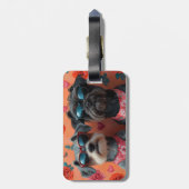 Wirehaired Pointing Griffon Heart Valentijnsdag Bagagelabel (Achterkant verticaal)