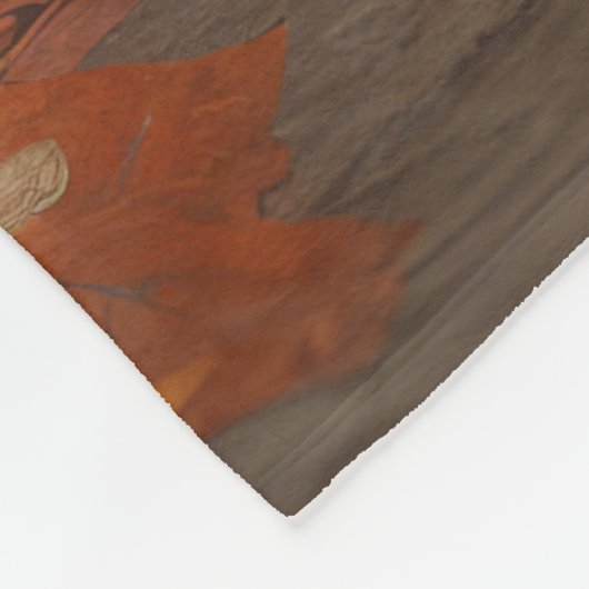 Wirehaired Pointing Griffon Puppy Autumn Fleece Deken (Hoek)