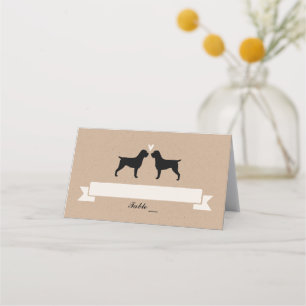Wirehaired Pointing Griffon Silhouettes Huwelijk
