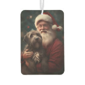 Wirehaired Pointing Griffon Sinterklaas Kerstmis Luchtverfrisser (Achterkant)