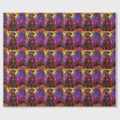 Wirehaired Pointing Griffon Vampire Pumpkins eng Cadeaupapier (Vlak)