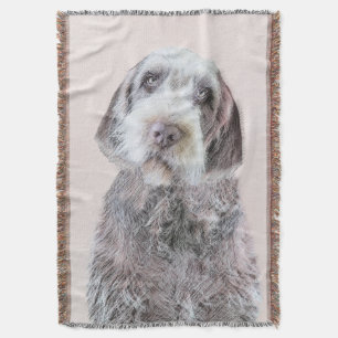 Wirehares Pointing Griffon Painting - Dog Art Deken