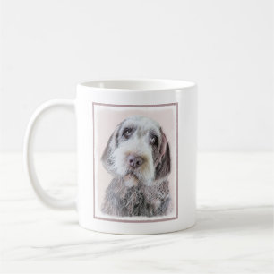 Wirehares Pointing Griffon Painting - Dog Art Koffiemok