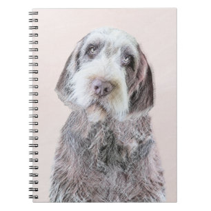 Wirehares Pointing Griffon Painting - Dog Art Notitieboek