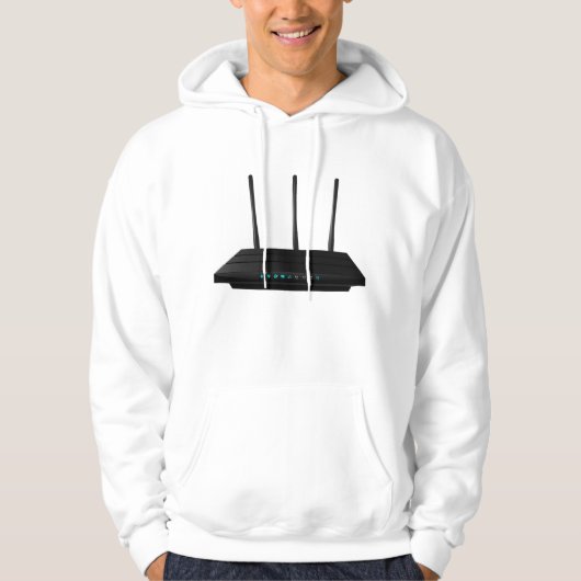 Wireless Router Mannen Hoodie (Voorkant)