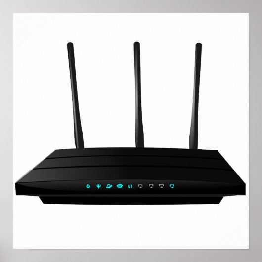 Wireless Router-Poster Poster (Voorkant)