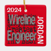 Wireline Engineer Extraordinaire CUSTOM Keramisch Ornament (Voorkant)