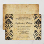 Wirl Wedding Invitation on  Background Save The Date (Voorkant / Achterkant)