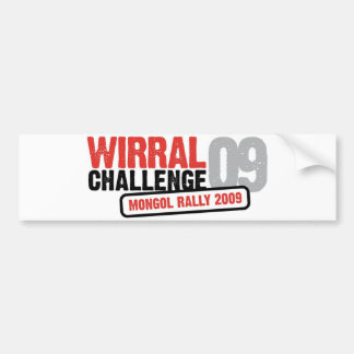 Wirral Challenge 2009 Bumpersticker