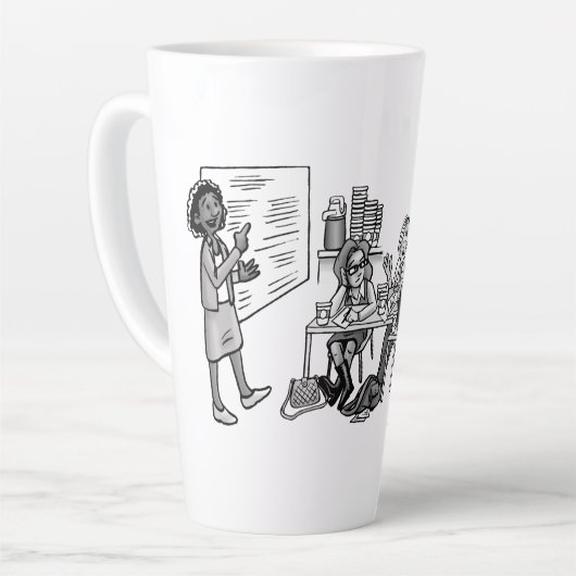 WiS-koffie en thee-Mok Latte Mok (Linkerhoek)