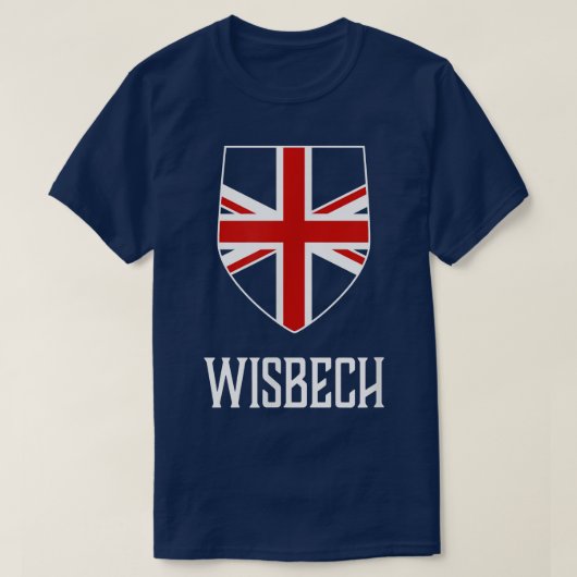 Wisbech, Engeland - Britse Union Jack UK T-shirt (Design voorkant)