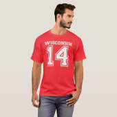 Wisconsin 14 t-shirt (Voorkant volledig)