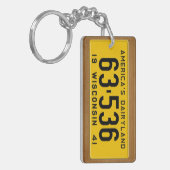 Wisconsin 1941  Bord Sleutelhanger (Voorkant Links)