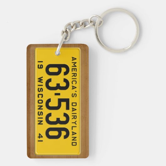 Wisconsin 1941  Bord Sleutelhanger (achterkant)