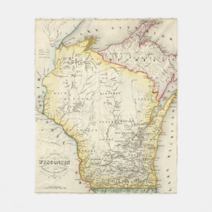 Wisconsin 6 fleece deken
