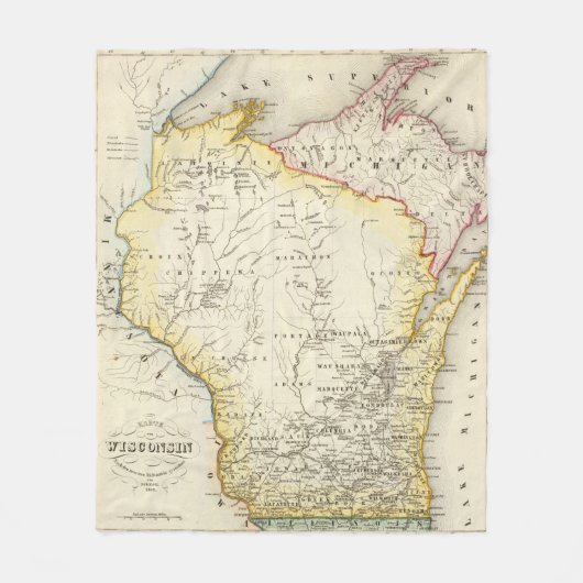 Wisconsin 6 fleece deken (Voorkant)