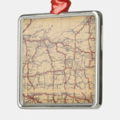 Wisconsin 6 metalen ornament (Links)