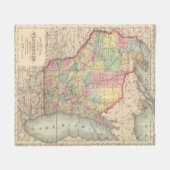 Wisconsin 7 fleece deken (Voorkant (Horizontaal))