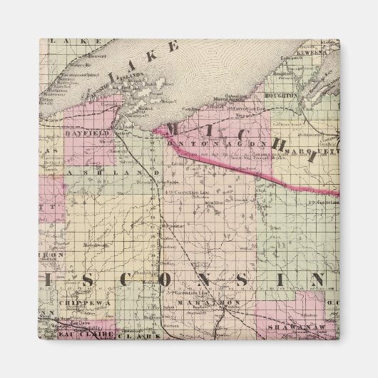 Wisconsin 9 magneet (Voorkant)