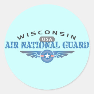 Wisconsin Air National Guard Ronde Sticker