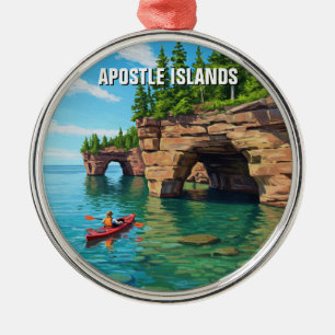 Wisconsin Apostle Islands National Lakeshore Metalen Ornament