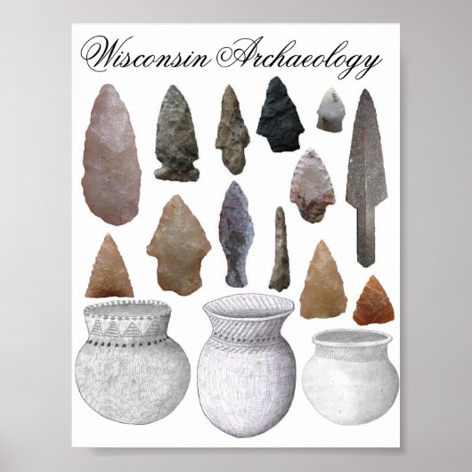 Wisconsin Archeology Poster (Voorkant)