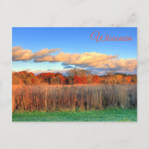Wisconsin Autumn Scenic View Postcard Briefkaart