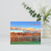 Wisconsin Autumn Scenic View Postcard Briefkaart (Staand voorkant)