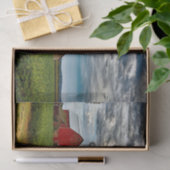 Wisconsin Barns onder een Stormy Sky Tissuepapier (Geschenk)