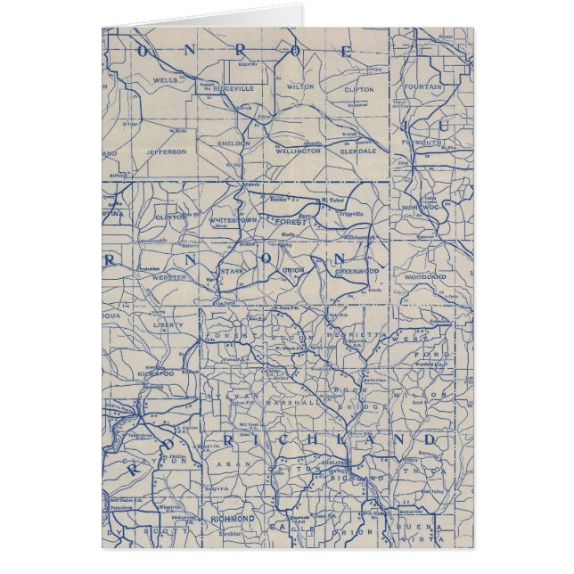 Wisconsin Bicycle Road Map (Voorkant)