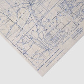 Wisconsin Bicycle Road Map 2 Tissuepapier (Detail)