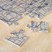 Wisconsin Bicycle Road Map 4 Legpuzzel (Zijkant)