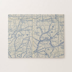 Wisconsin Bicycle Road Map 6 Legpuzzel