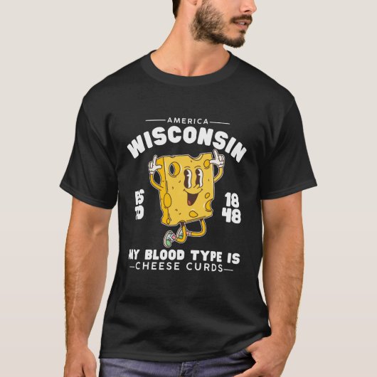 Wisconsin bloedtype t-shirt (Voorkant)
