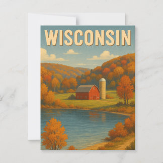 Wisconsin Boerderijen Briefkaart