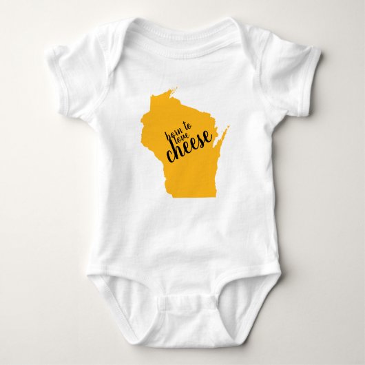 Wisconsin Born to Love Cheese Romper (Voorkant)