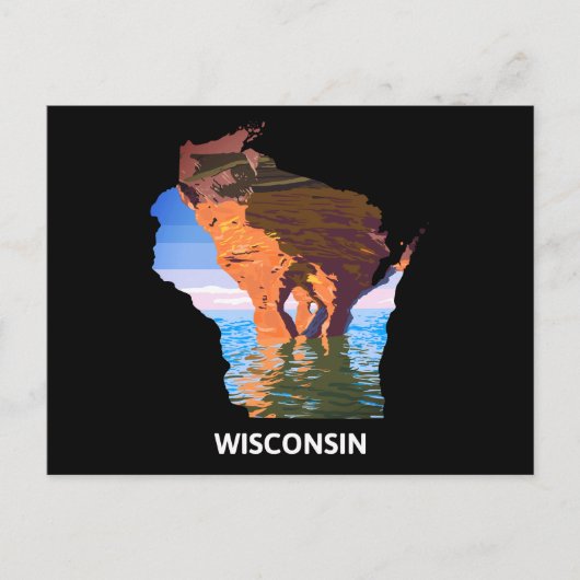 Wisconsin Briefkaart (Voorkant)