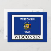 Wisconsin Briefkaart (Voorkant / Achterkant)