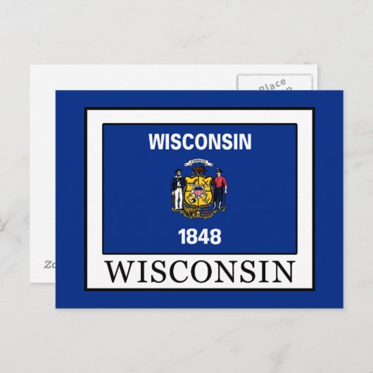 Wisconsin Briefkaart (Voorkant / Achterkant)