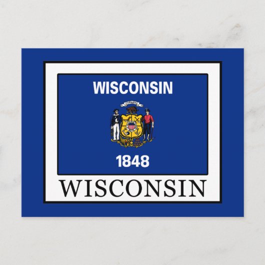 Wisconsin Briefkaart (Voorkant)