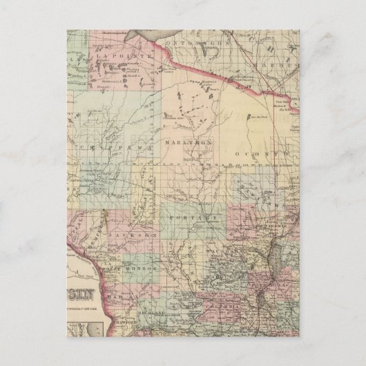 Wisconsin Briefkaart (Voorkant)