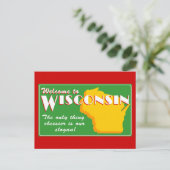 Wisconsin Briefkaart (Staand voorkant)