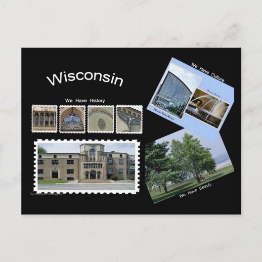 Wisconsin Briefkaart (Voorkant)