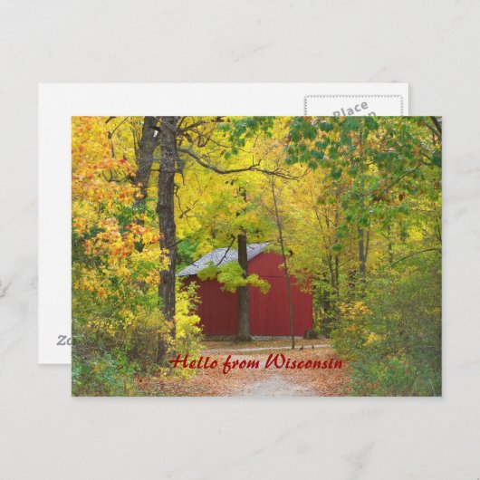 Wisconsin Briefkaart (Voorkant / Achterkant)