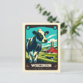 Wisconsin |  Briefkaart van patriottische geest (Staand voorkant)