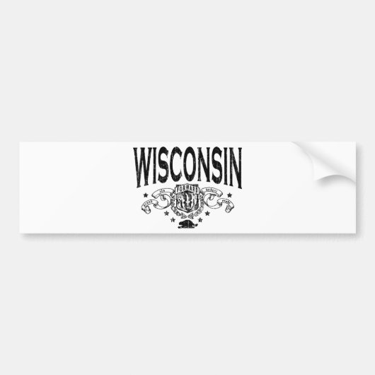 Wisconsin Bumpersticker (Voorkant)