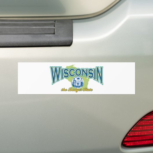 Wisconsin Bumpersticker (Op auto)