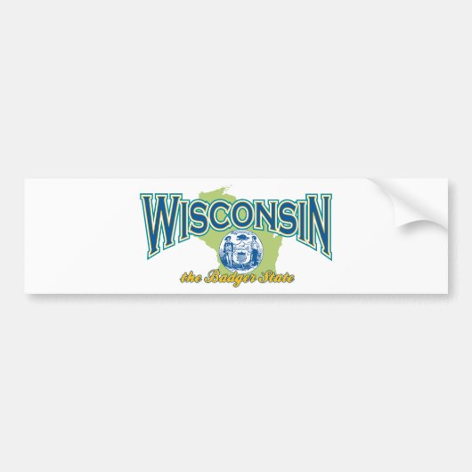 Wisconsin Bumpersticker (Voorkant)