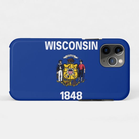 Wisconsin Case-Mate iPhone Case (Achterkant (horizontaal))