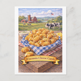 Wisconsin Cheese Curds (Amerikaanse Eetserie) Briefkaart